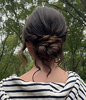 Hair styling work by Embellish Salon