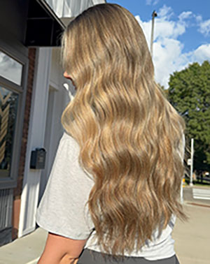 Hair styling work by Embellish Salon