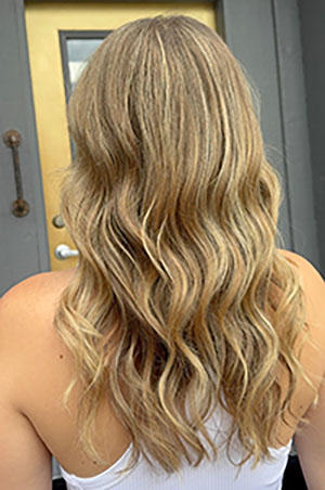 Hair styling work by Embellish Salon