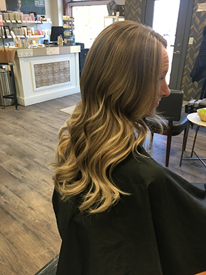 Hair styling work by Embellish Salon